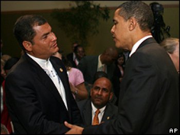 Obama felicita a Rafael Correa por su reelecciÃ³n y renueva relaciones con Ecuador