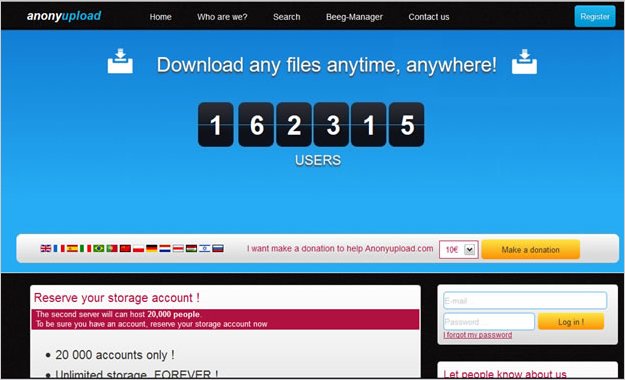 Anonymous lanza su propio Megaupload