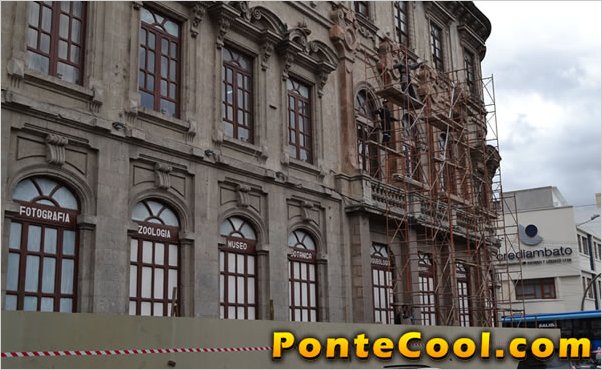 Iniciaron los trabajos de restauraciÃ³n de la fachada del Colegio BolÃ­var