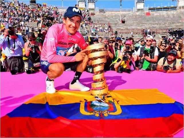 Richard Carapaz gan� el Giro de Italia 2019