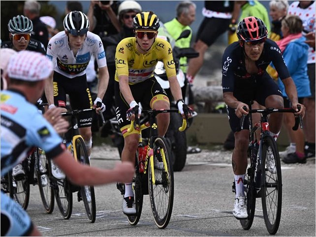 Pogacar sigue de amarillo y la Locomotora mantiene cuarto puesto