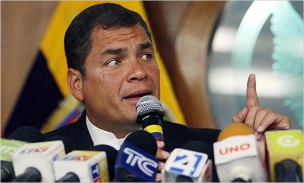 Correa acusa a periodista condenado de ser un polÃ­tico disfrazado