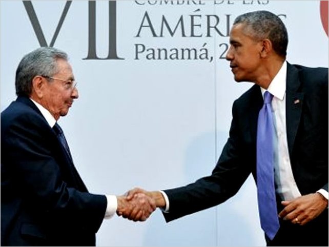 Barack Obama y RaÃºl Castro se reunieron durante la VII Cumbre de las AmÃ©ricas