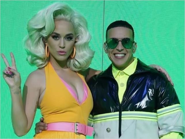 Daddy Yankee y Katy Perry cantan por primera vez el remix de 