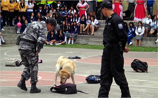 En Ambato se inaugurÃ³ el campo de acciÃ³n antidrogas
