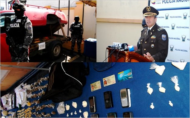En Quito, la PolicÃ­a decomisa 112 836 gramos de droga