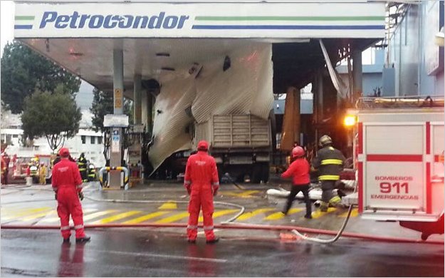 ExplosiÃ³n de gasolinera en el Sur de Quito deja 11 heridos