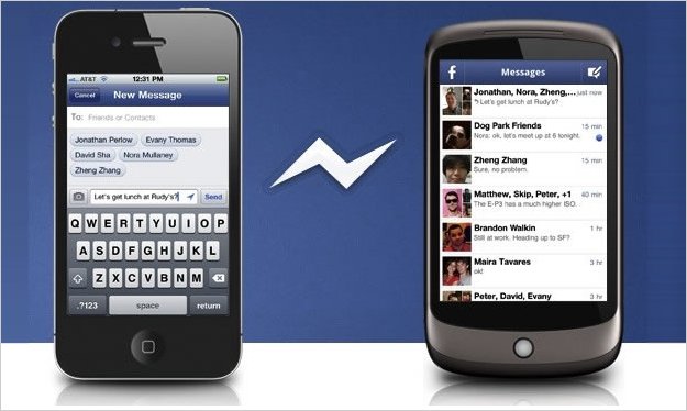 Facebook lanza Messenger para iPhone y Android
