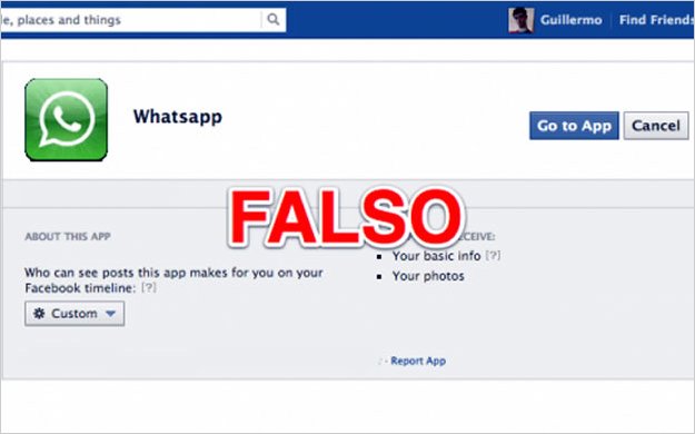 Cuidado con las aplicaciones de Whatsapp para Facebook: son todas falsas