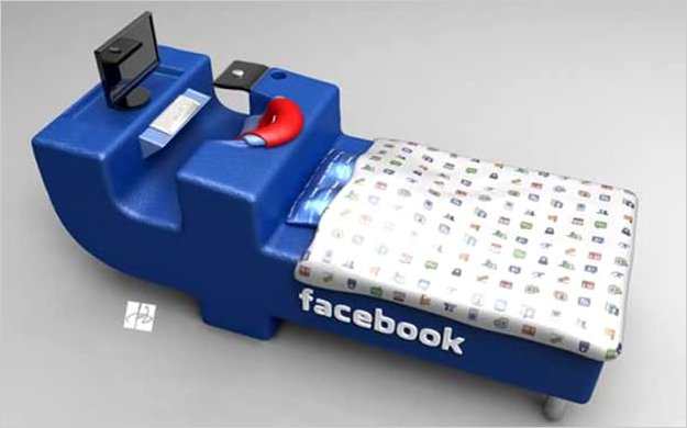 La cama ideal para los fanÃ¡ticos de Facebook
