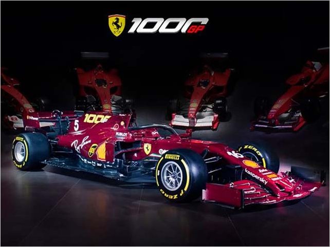 Ferrari cambiÃ³ el color de su auto para celebrar las mil carreras en FÃ³rmula 1