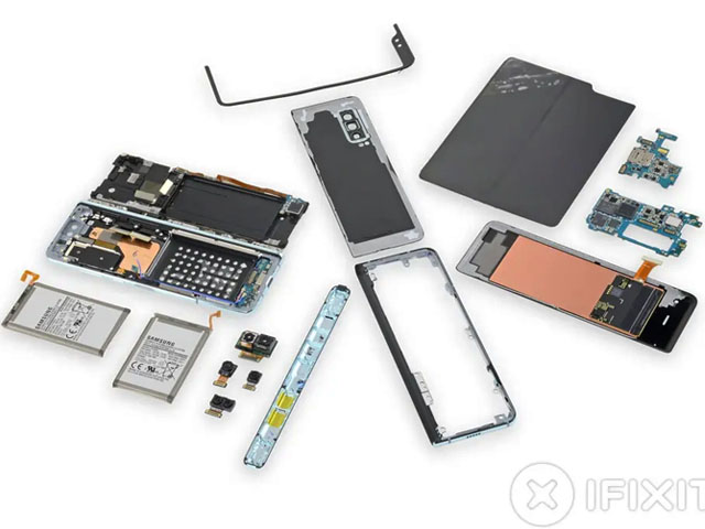 AsÃ­ es el interior del smartphone plegable de Samsung Galaxy Fold