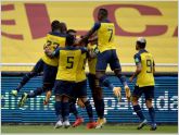 Ecuador a puro gol aplast 6:1 a Colombia en el estadio Rodrigo Paz en Quito