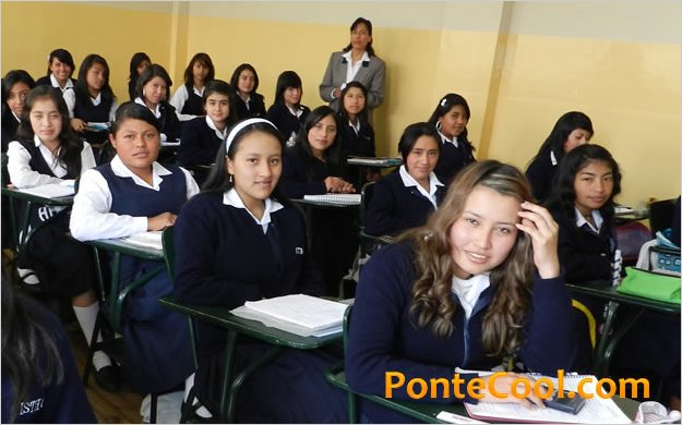 Un dia de clases en el Colegio Hispano AmÃ©rica