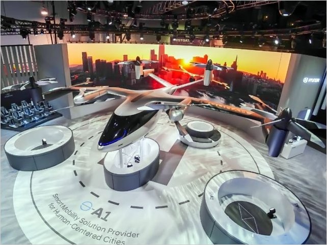 El taxi volador presentado por Hyundai y Uber en la CES 2020