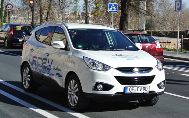Al volante del Hyundai de hidrÃ³geno