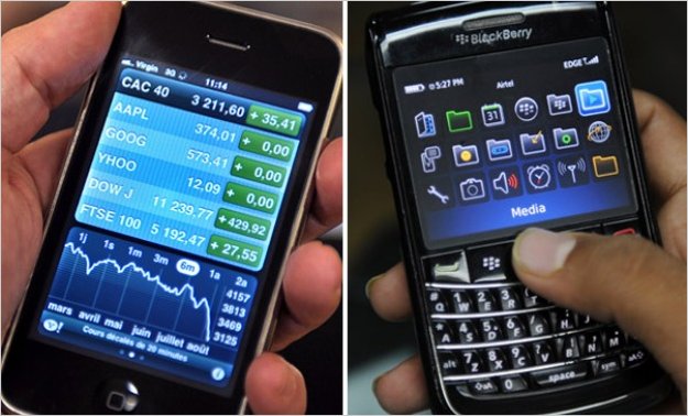 iPhone-BlackBerry: la batalla de los smartphones