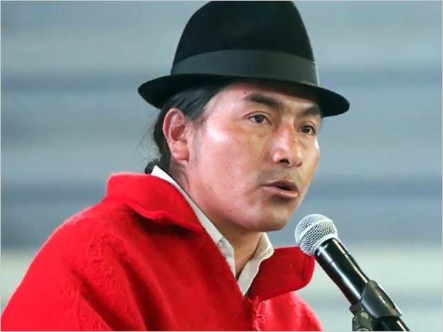 IntenciÃ³n de voto en Ecuador estarÃ­a a favor de lÃ­der indÃ­gena