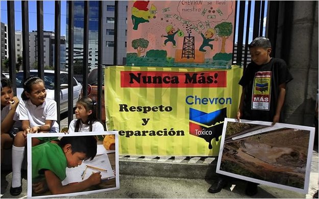 NiÃ±os esperan respuesta a cartas que enviaron a jueces ecuatorianos para que resuelvan contra Chevron