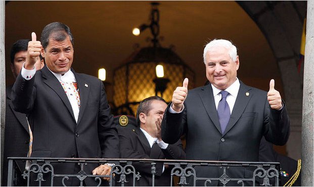 Mandatarios de Ecuador y PanamÃ¡ acuerdan fortalecer relaciones