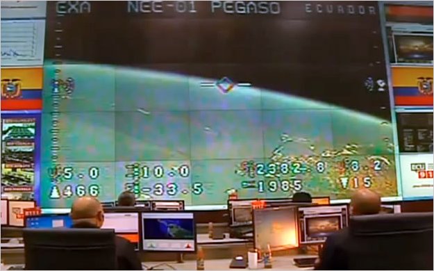 Pegaso enviÃ³ imÃ¡genes de Brasil, Colombia, Ecuador, PerÃº y Venezuela