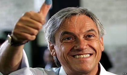 PiÃ±era celebra victoria electoral junto a Frei