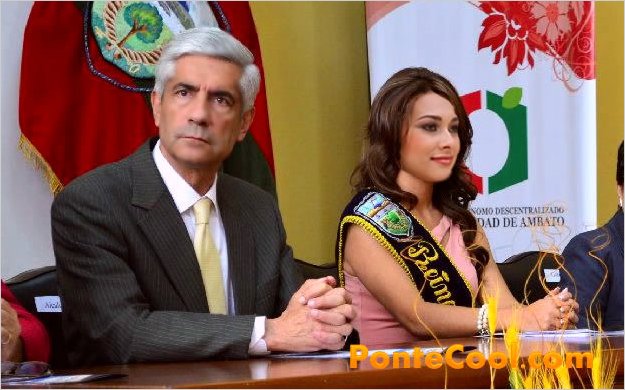 La Reina de Ambato EstefanÃ­a Medrano, presentÃ³ oficialmente la campaÃ±a 