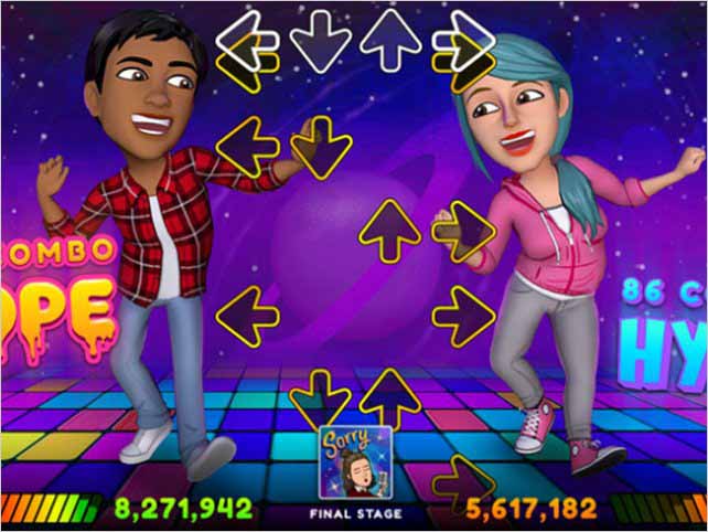 Snapchat incorpora sus avatares de Bitmoji a los videojuegos con su Bitmoji Party 
