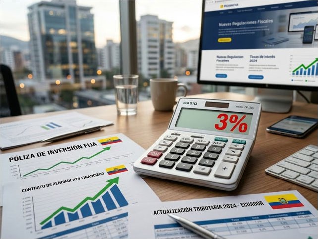 ¿Inviertes en pólizas o depósitos a plazo? El SRI ya retiene el 3%: guía definitiva para entender si te afecta