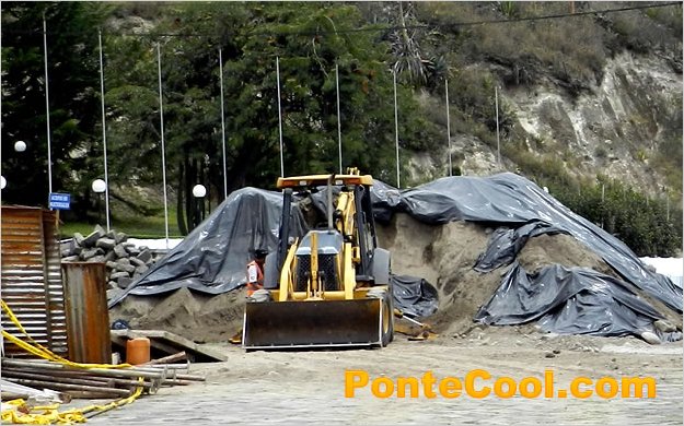 ContinÃºan los trabajos en la construcciÃ³n del puente paso peatonal en el sector de la Liria