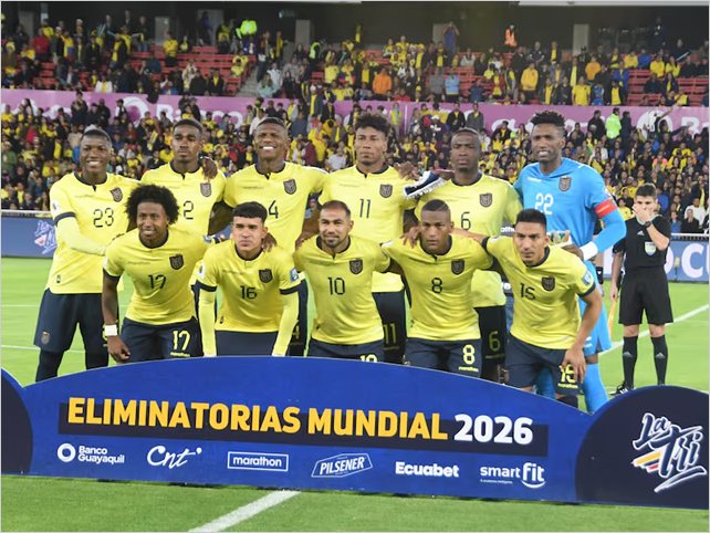  Ecuador se mantiene en el puesto 27 del ranking FIFA
