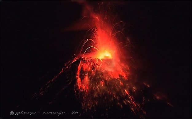 El volcÃ¡n Tungurahua mantiene su actividad explosiva