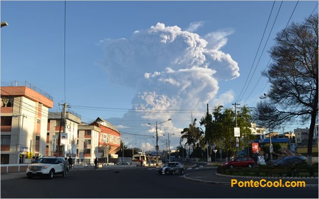 Cenizas del volcÃ¡n Tungurahua afectan a cinco provincias